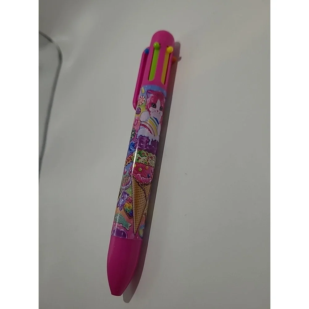 Lisa Frank 6 Color Writing Pen - Cat Puppy Ice Cream‎ - Read Description
